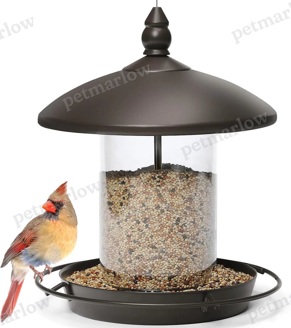 Metal Roof Bird Feeder for Outdoor Wild Birds – view 6