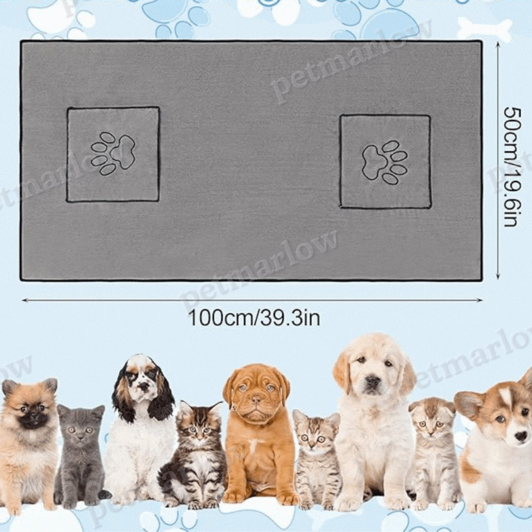 Microfiber Towel for Pets with Integrated Pockets – view 3