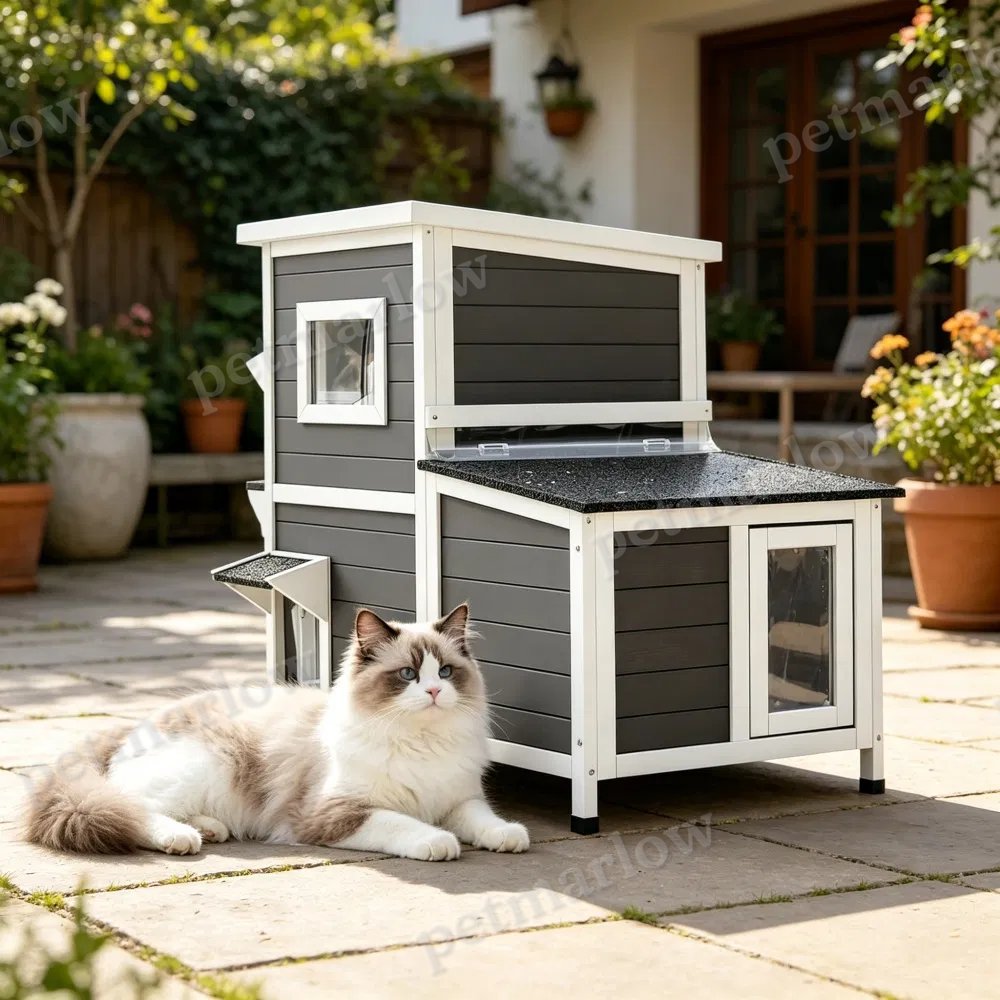Minimalist Design Cat House for Outdoor Comfort – view 3