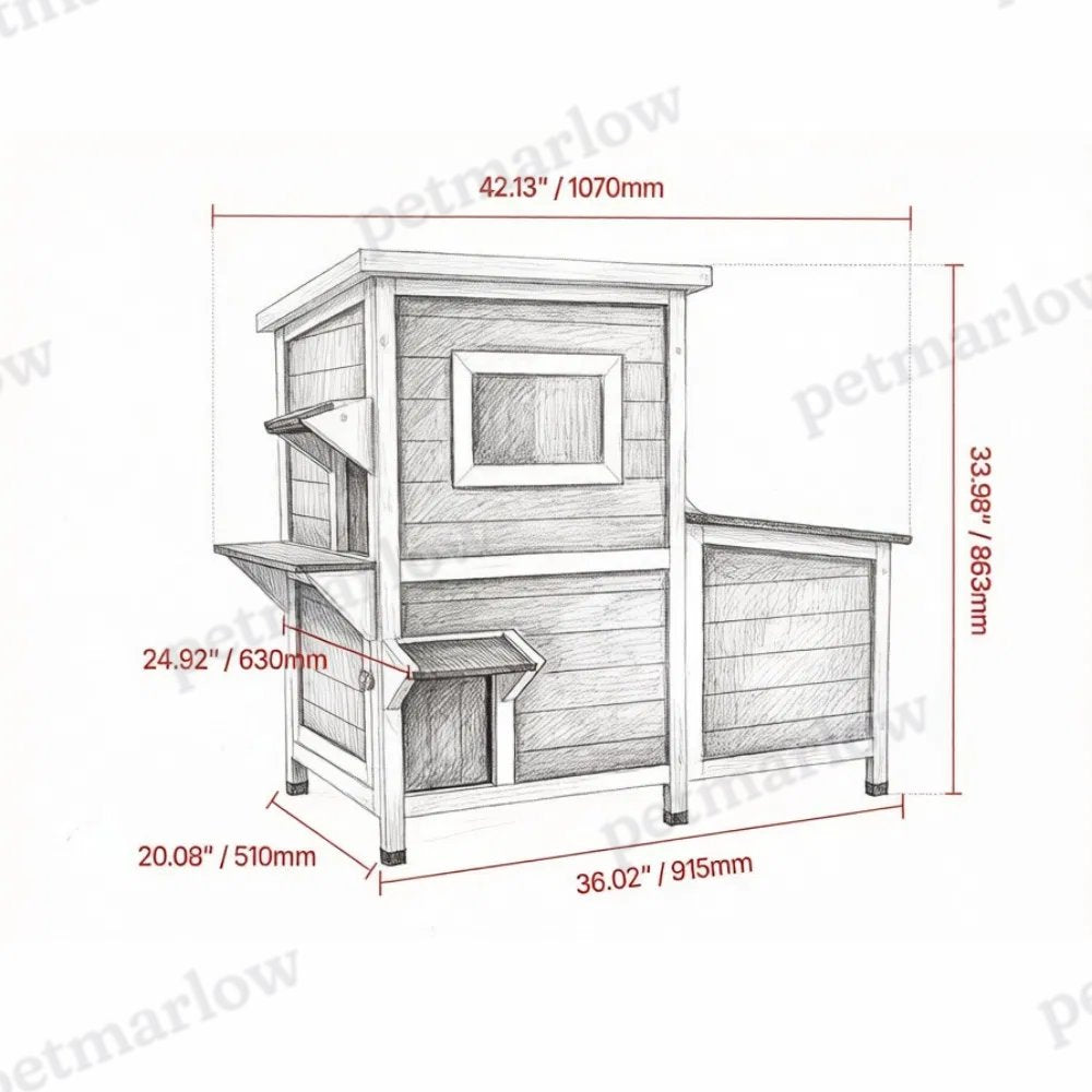 Minimalist Design Cat House for Outdoor Comfort – view 4