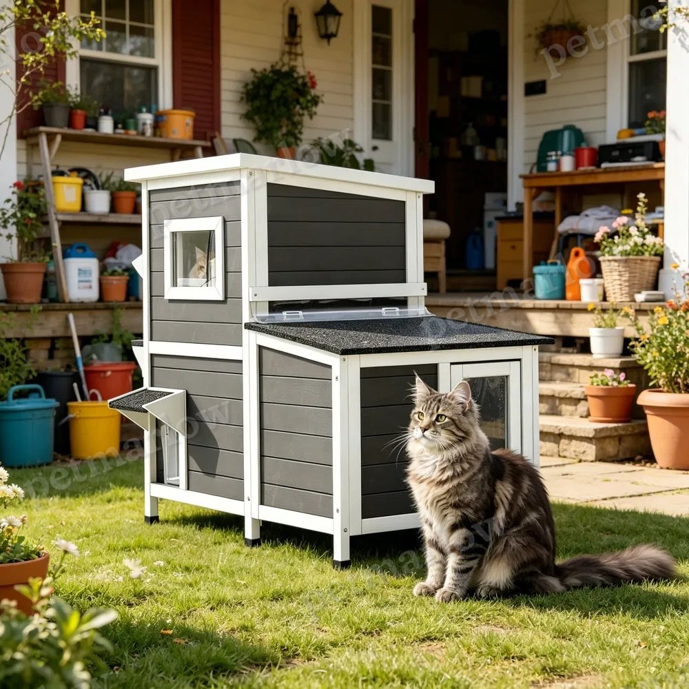 Minimalist Design Cat House for Outdoor Comfort – view 6