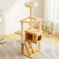 Modern Cat Tower with Scratching Posts and Perch