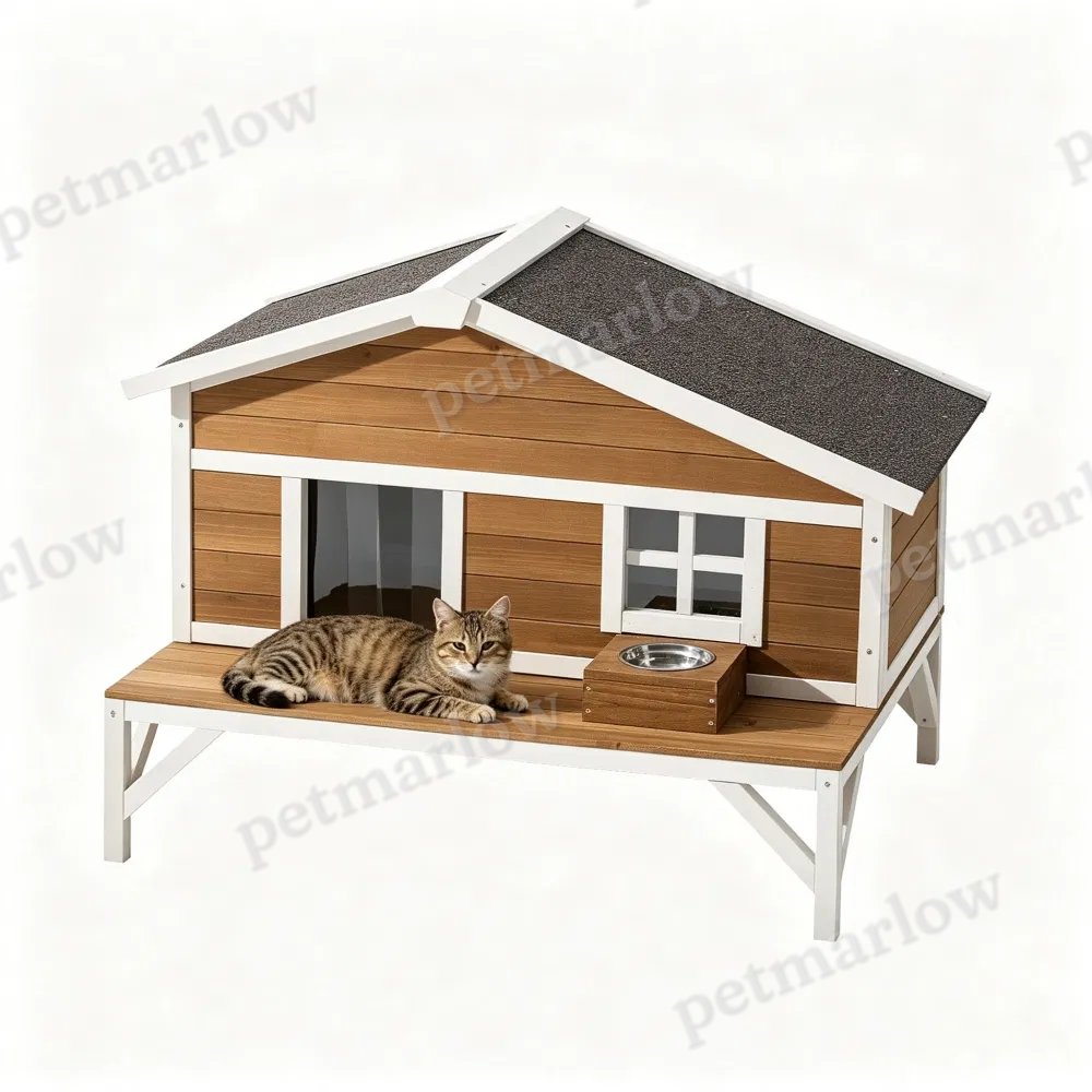 Modern Insulated Outdoor Cat House for Comfort – view 3