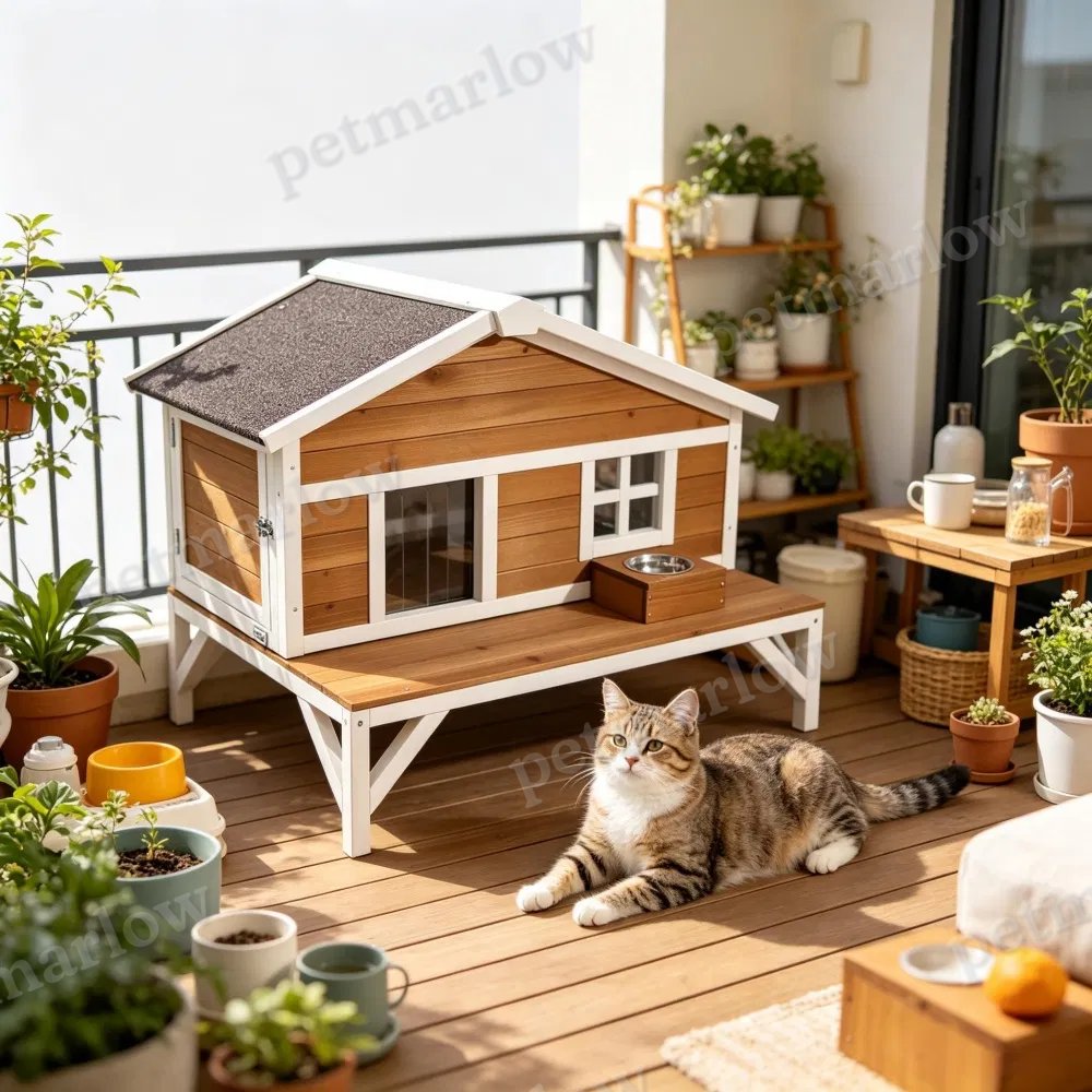 Modern Insulated Outdoor Cat House for Comfort – view 4
