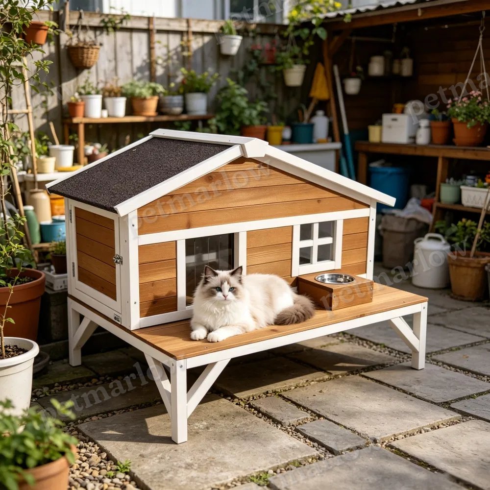 Modern Insulated Outdoor Cat House for Comfort – view 5