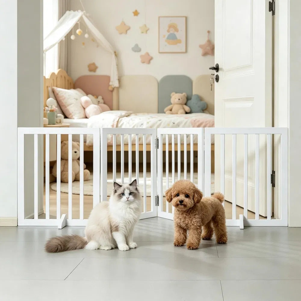 Modern Pet Barrier with Freestanding 80.3 Inches for Indoor – view 2