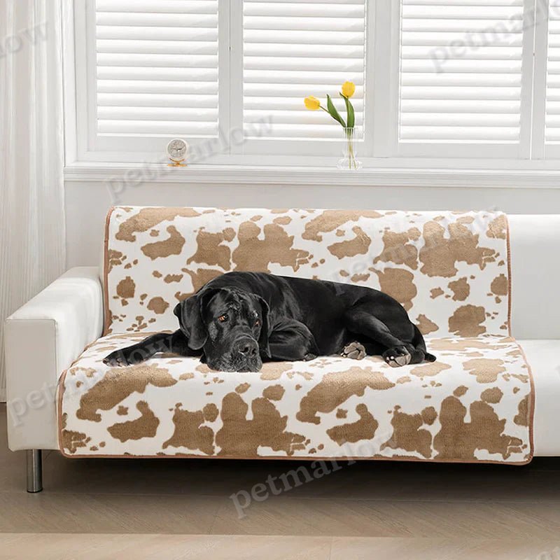 Modern Pet Blanket With Cow Print – view 2