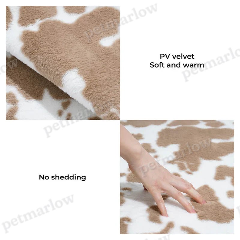 Modern Pet Blanket With Cow Print – view 5