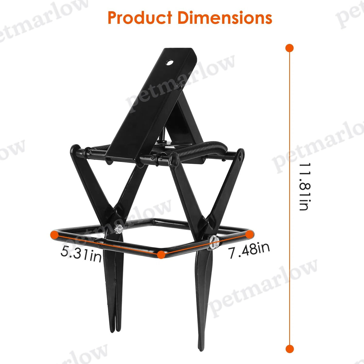 Mole Scissor Trap - Easy Setup, Humane Instant Kill, Safe for Pets – view 4