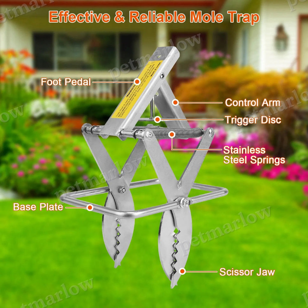 Mole Traps - Easy Setup, Reusable Metal for Garden Control – view 3