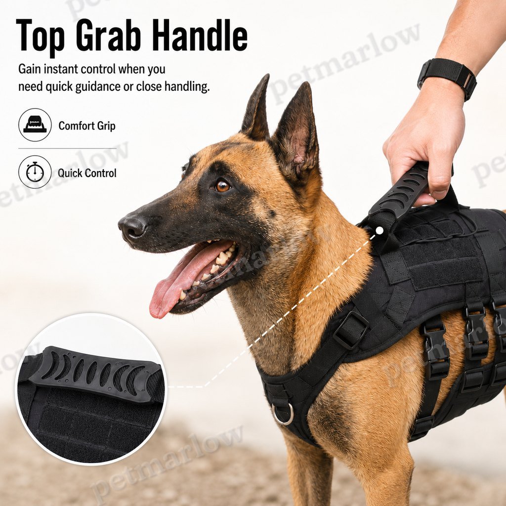 MOLLE-Ready Heavy-Duty Dog Harness (Breathable Mesh) – view 6