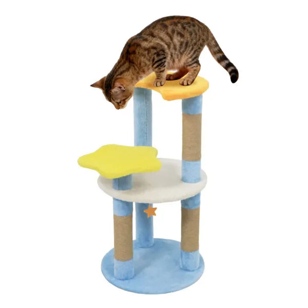 Moon & Star Cat Tree With 4 Levels and Scratching Posts – defaulttitle