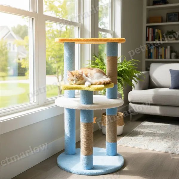 Moon & Star Cat Tree With 4 Levels and Scratching Posts – view 6