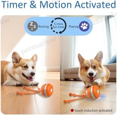 Motion Activated Dog Ball Automatic Rolling Ball Toys for Puppy – view 2