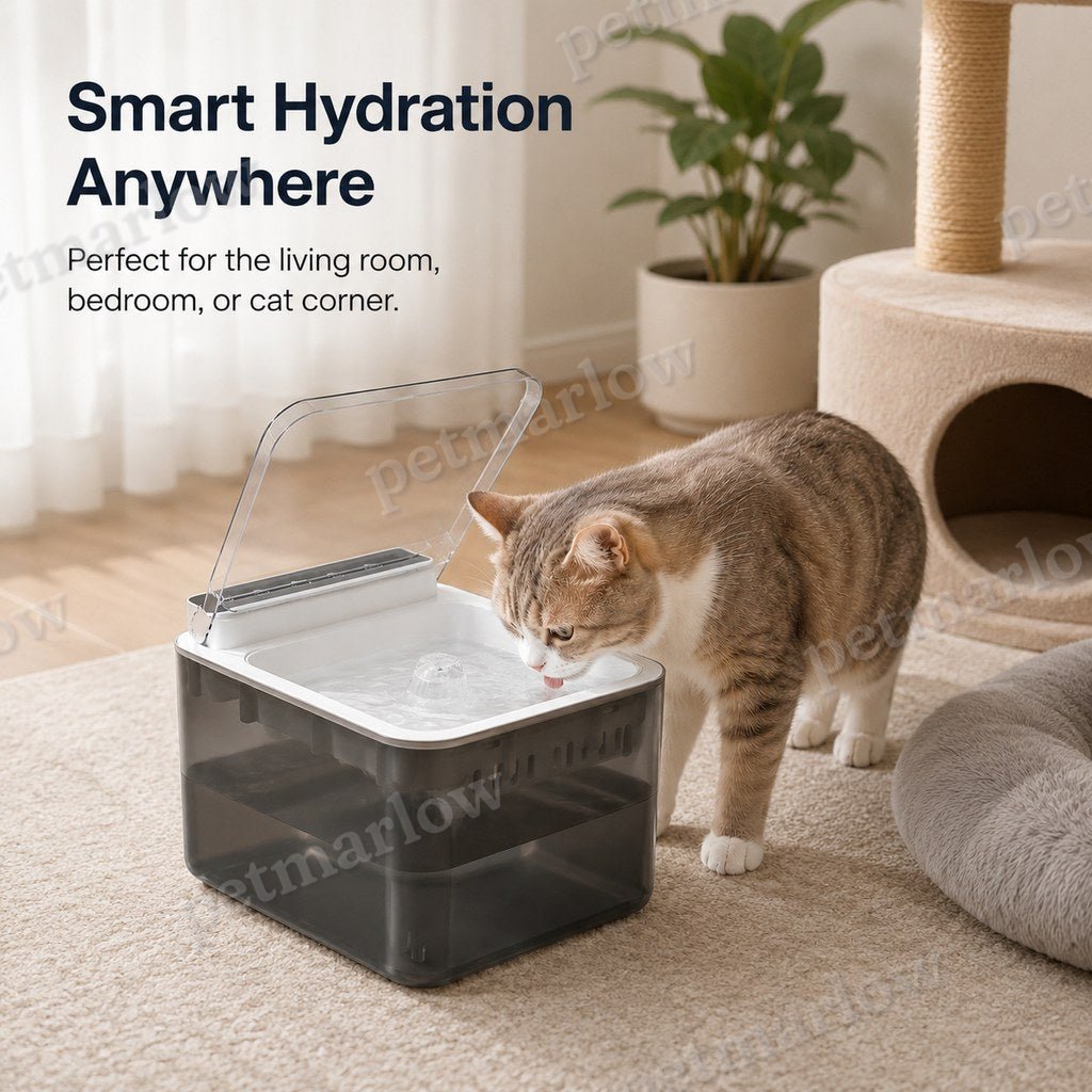 Motion-Sensing Auto-Lid 3L Rechargeable Cat Water Fountain – view 5
