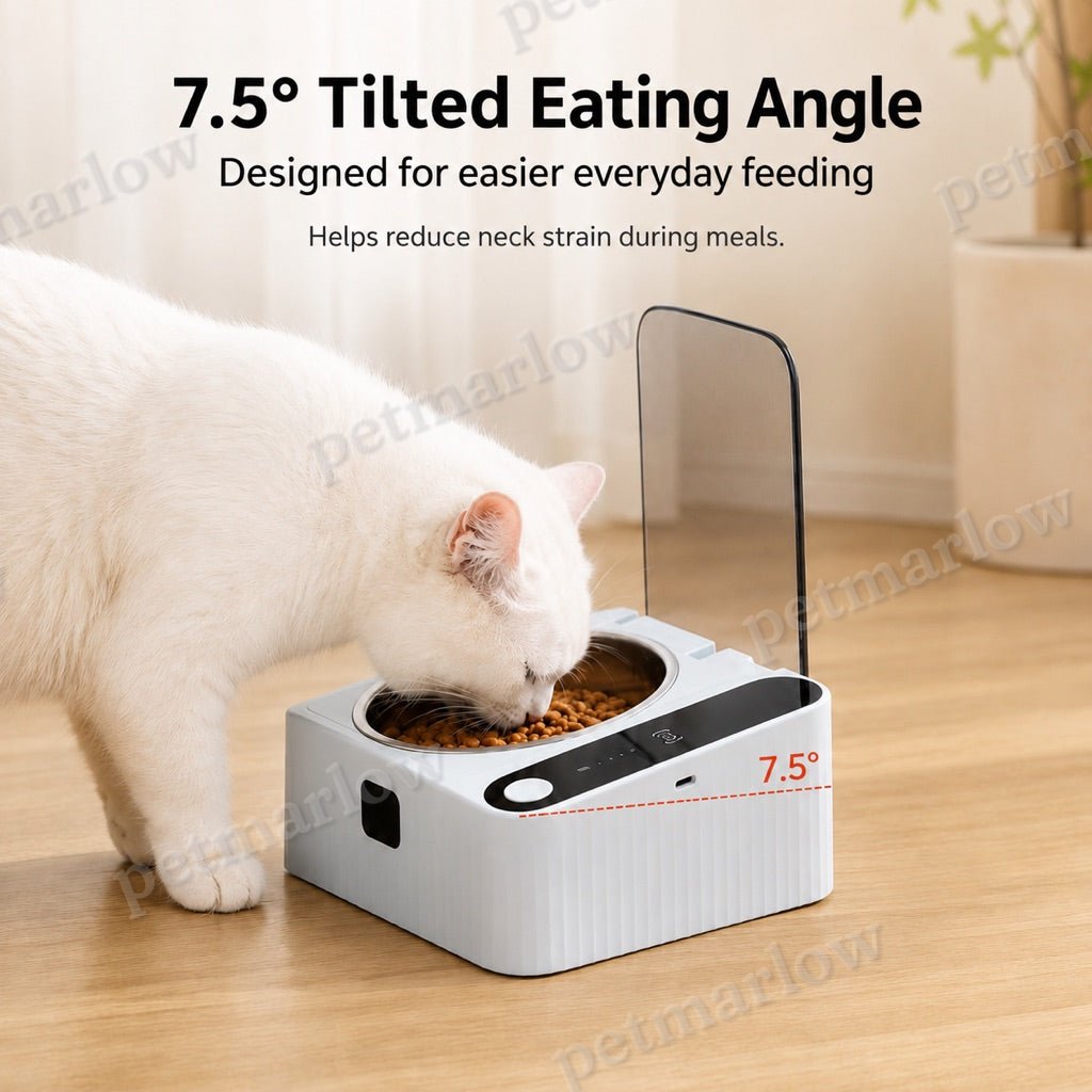 Motion-Sensing Covered Stainless Steel Cat Bowl (For Cats & Small Dogs) – view 5
