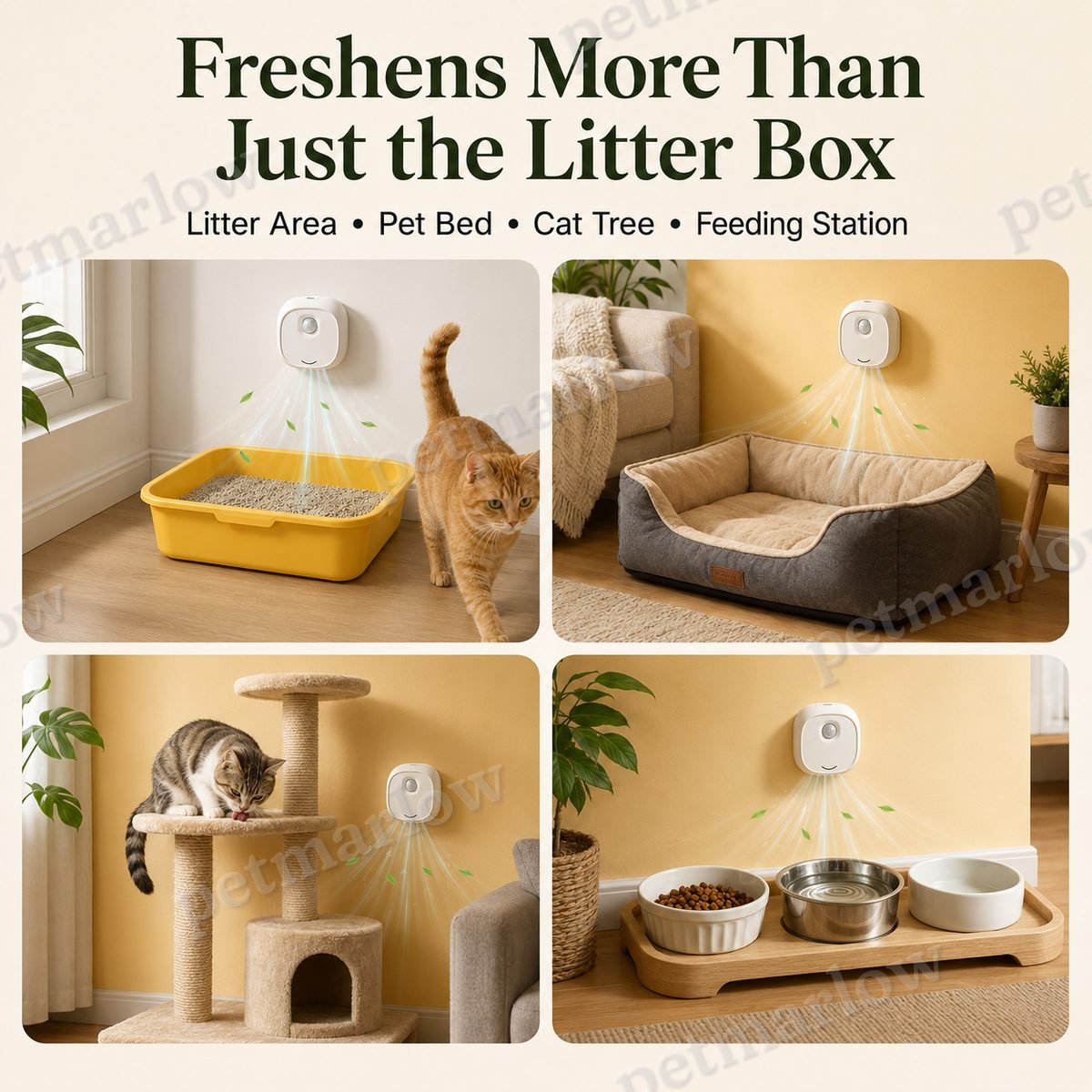 Motion-Sensing USB-C Rechargeable Litter Box Deodorizer – view 3
