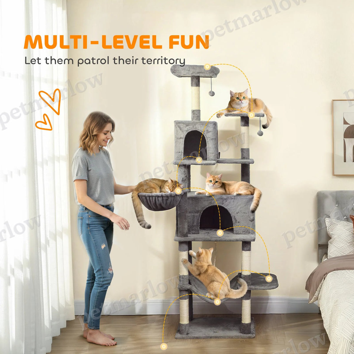 Multi-Level Cat Tower – view 3