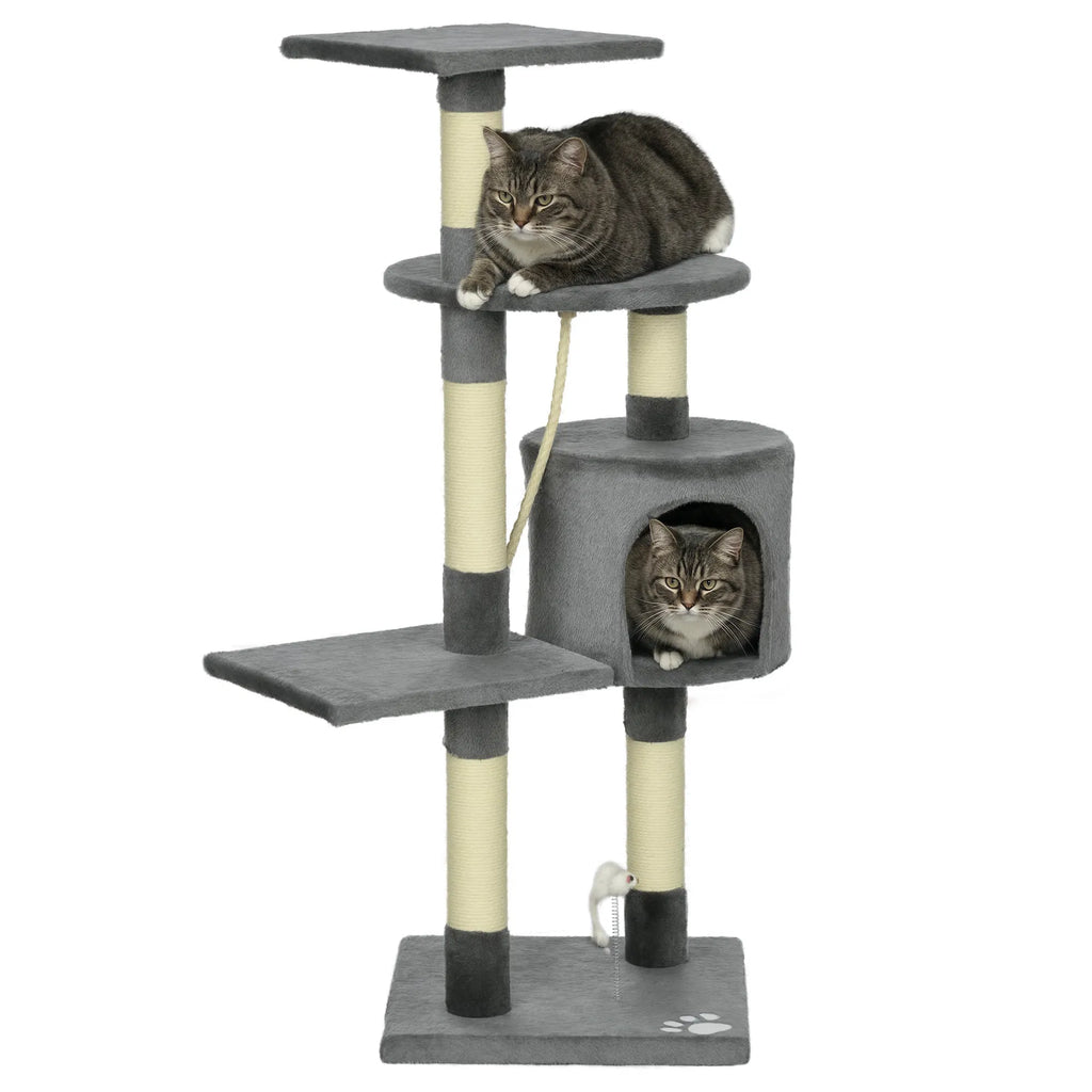 Multi-Level Cat Tree for Indoor Cats with Condo and Toys