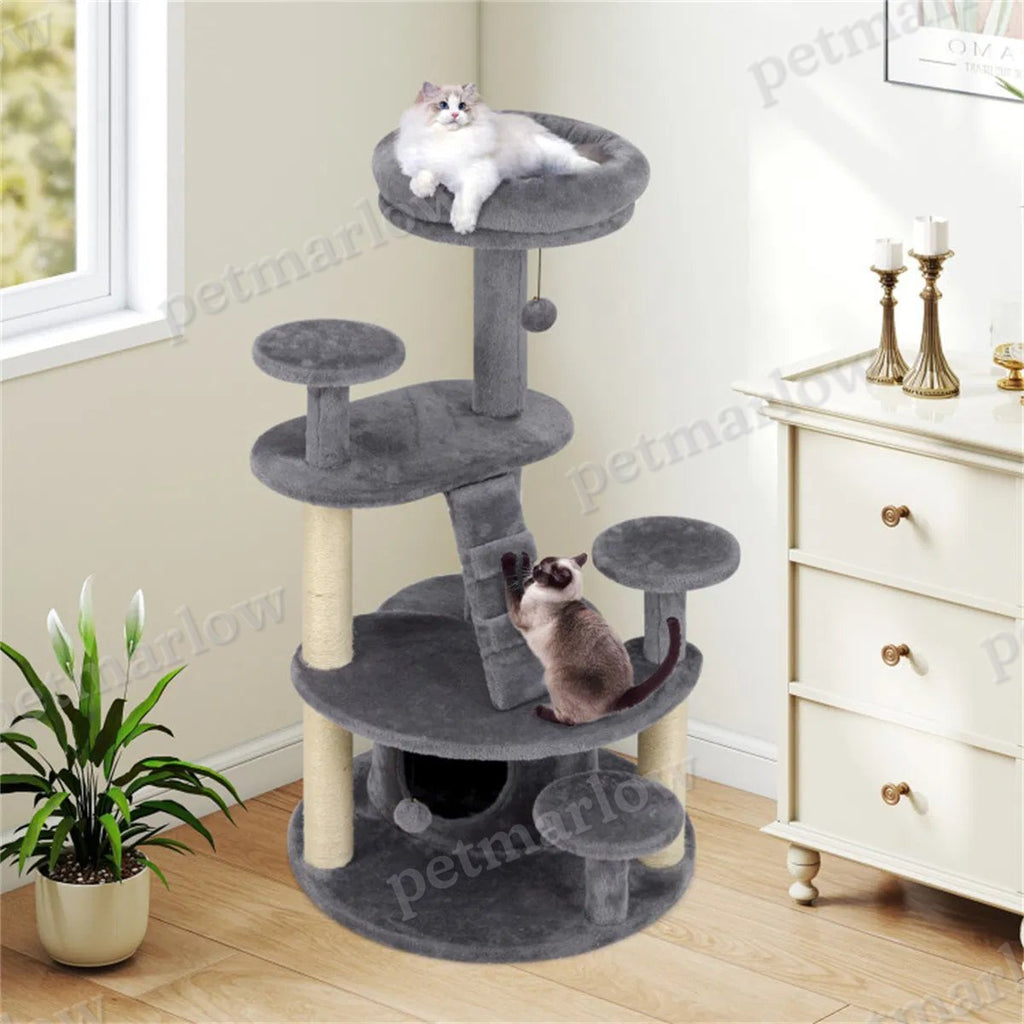 Multi-Level Cat Tree for Munchkin & Older Cats with Padded Perch – view 4