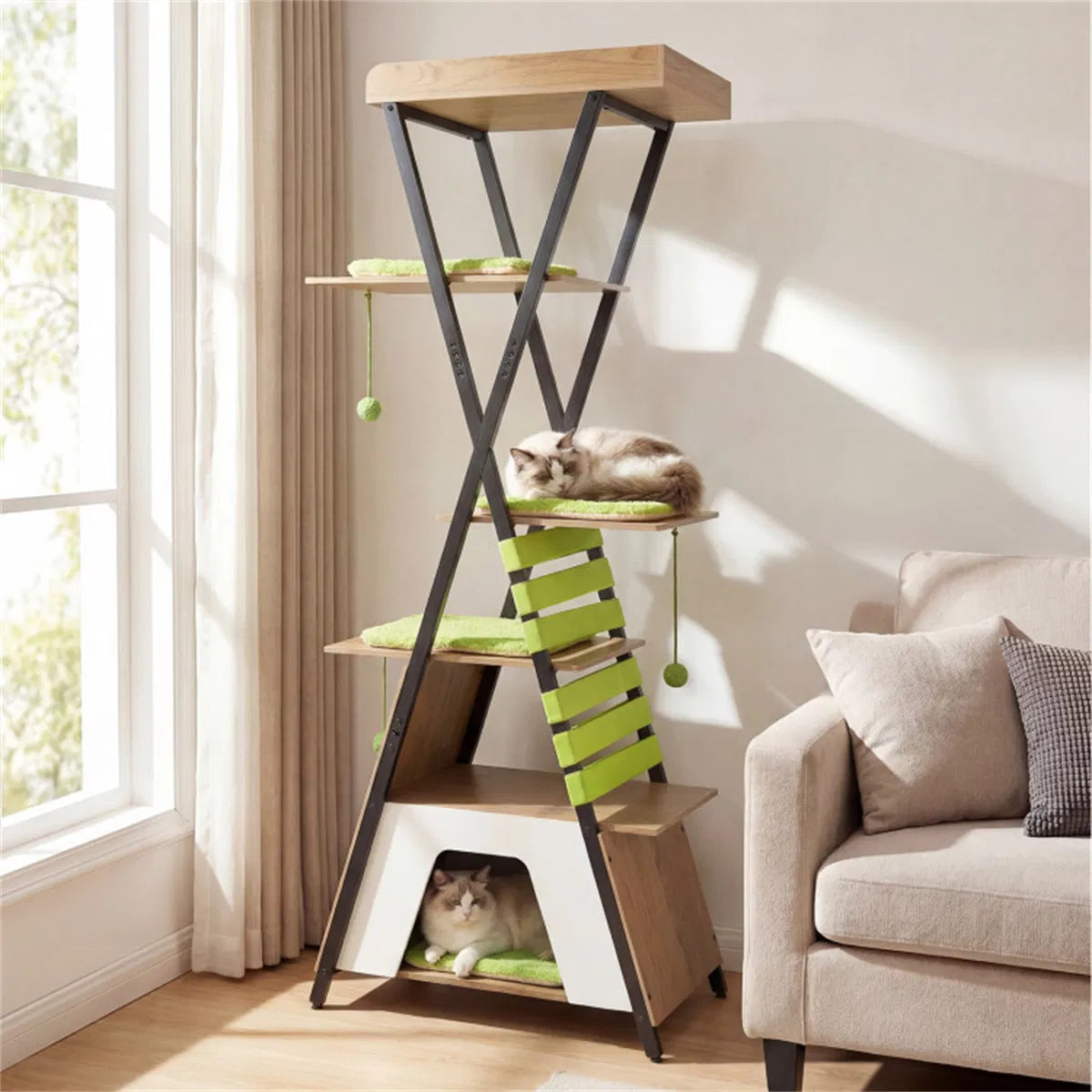 Multi-Level Cat Tree with Condo & Perch for Climbing