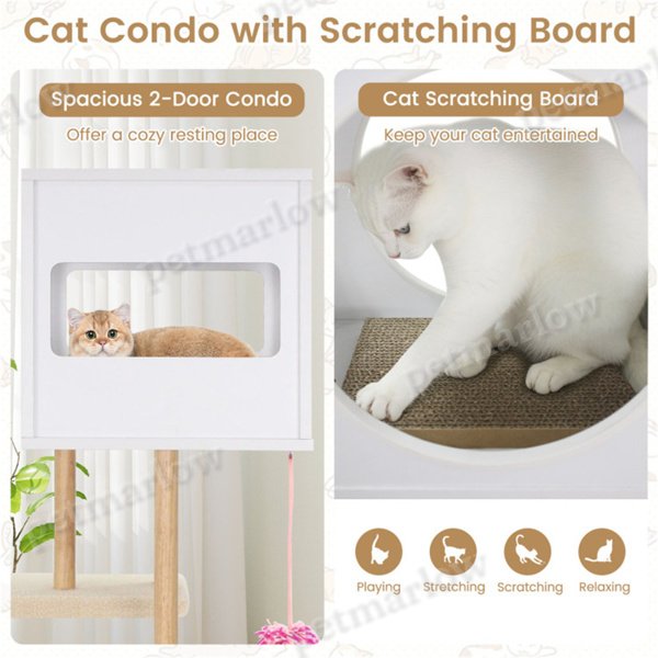 Multi-Level Cat Tree With Scratching Pads and Condo – view 5