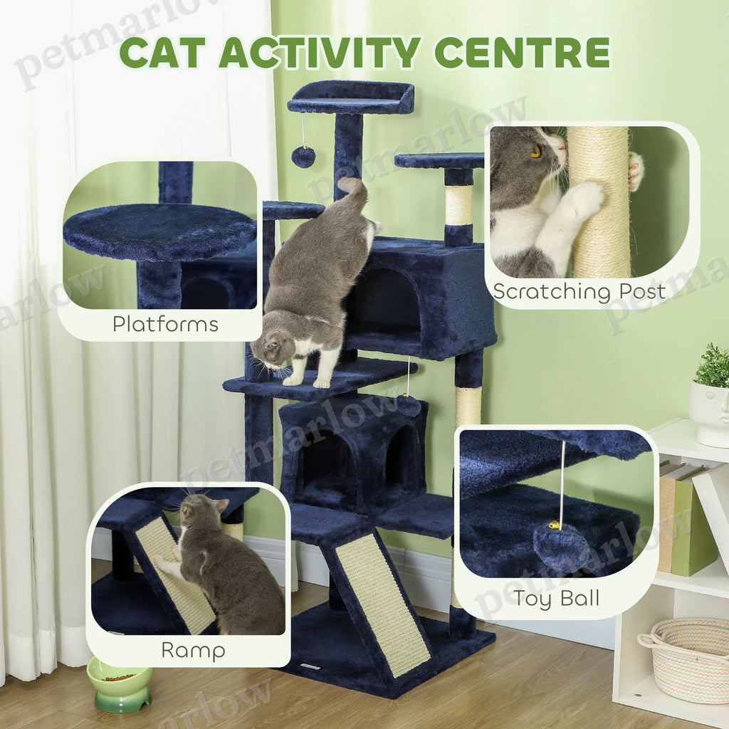 Multi-Level Cat Tree with Scratching Posts and Condos – view 3