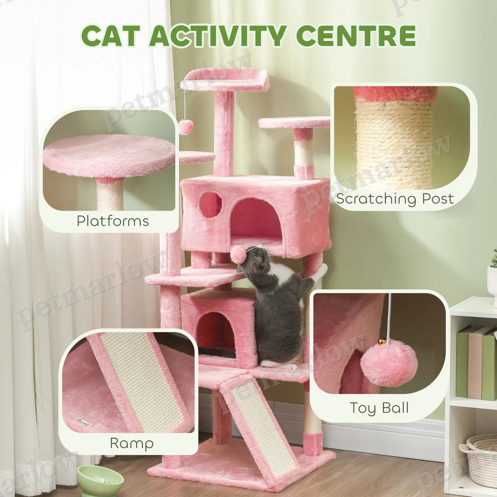 Multi-Level Cat Tree with Scratching Posts and Condos – view 6