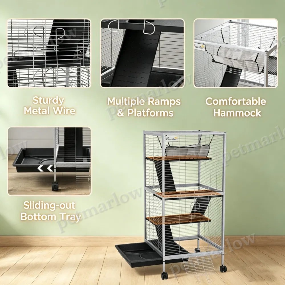 Multi-Tier Pet Habitat for Small Animals – view 3