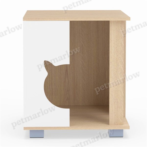 Multipurpose Wooden Cat House Nightstand – view 4