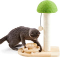 Mushroom Cat Scratching Post with Interactive Toy