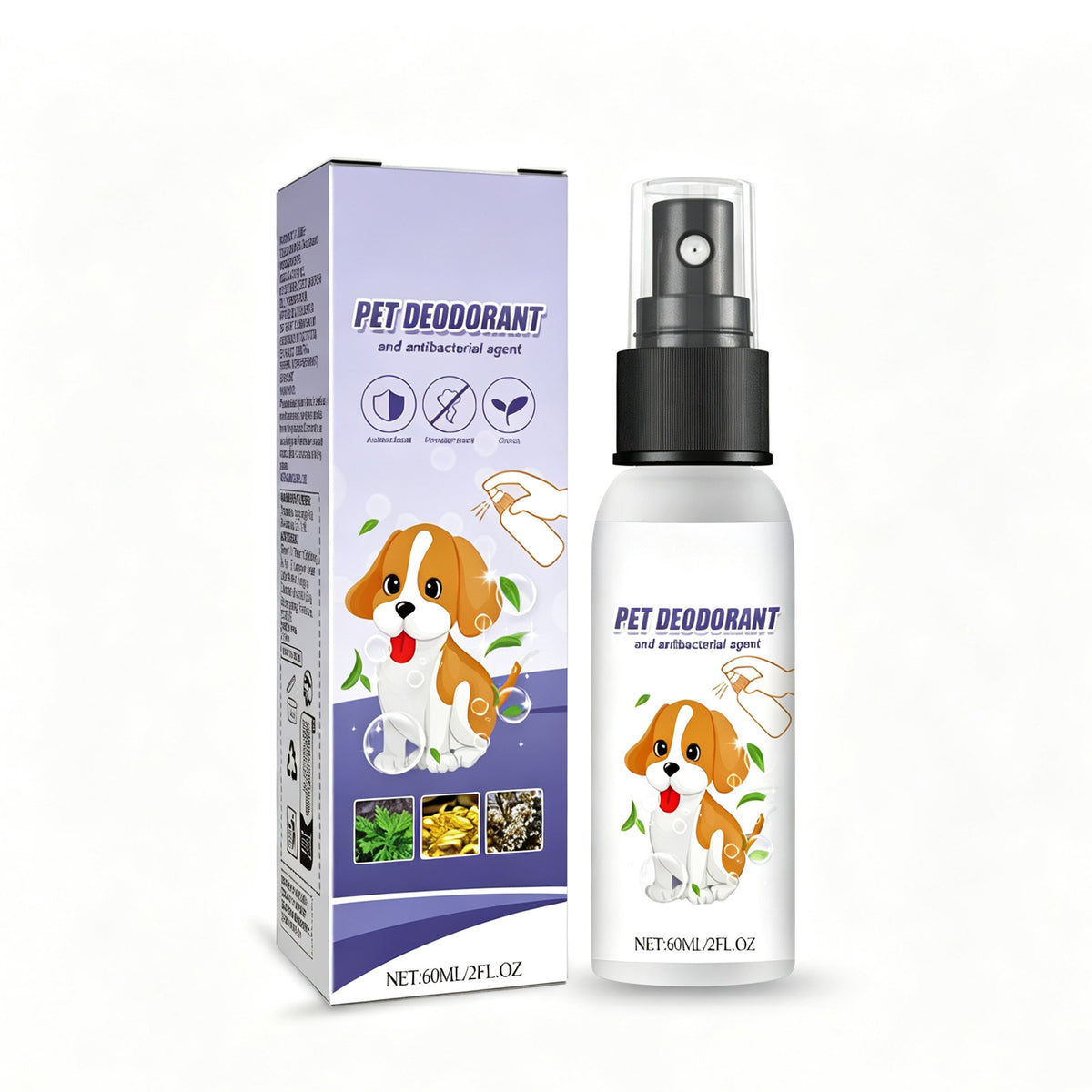 Natural Pet Deodorant Spray for Dogs, 60ml