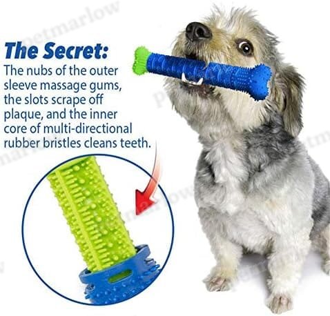 Natural Rubber Bite Resistant Dog Toothbrush Toy – view 3