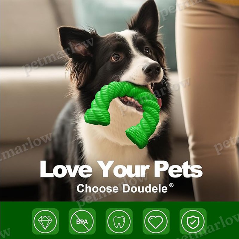 Natural Rubber Horseshoe Chew Toy for Dogs – view 3