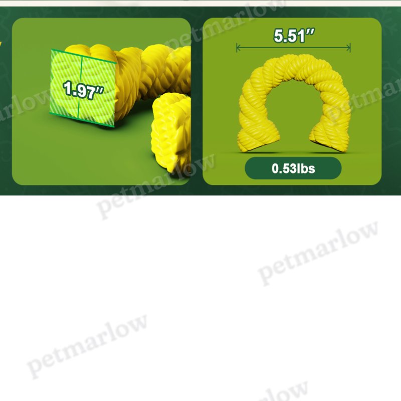 Natural Rubber Horseshoe Chew Toy for Dogs – view 4