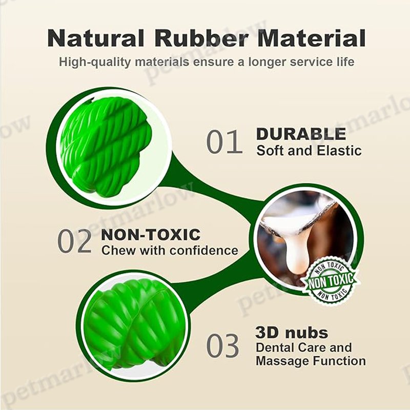 Natural Rubber Horseshoe Chew Toy for Dogs – view 6