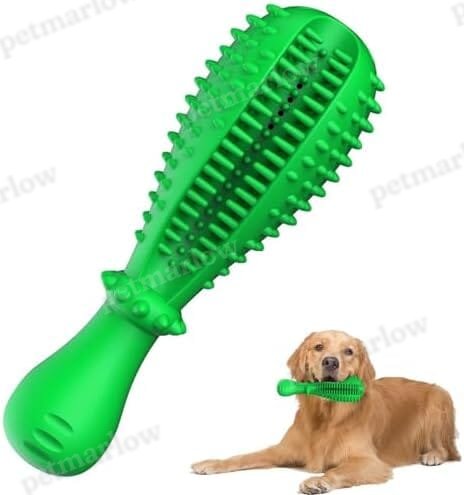 Natural Rubber Tough Hard Dog Interactive Toys Toothbrush for Training and Dental Care – view 4
