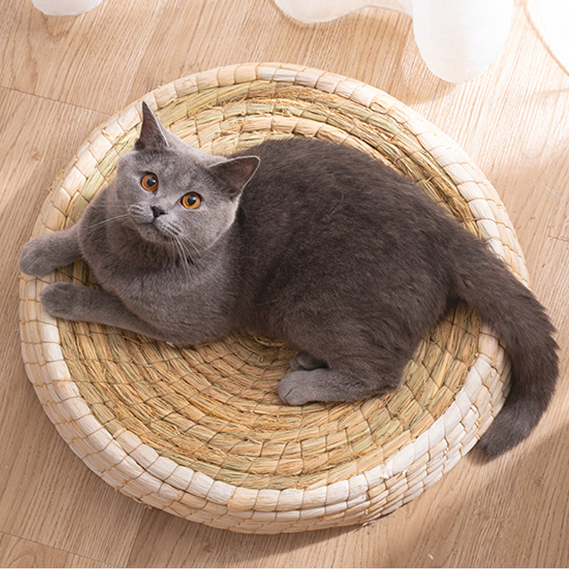 Natural Straw Cat Bed