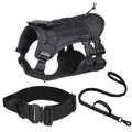 New Tactical Vest For Big Dogs Outdoor Splash-Proof – Black / S