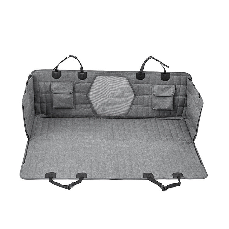 New Vehicle-mounted Pet Mat Water And Dirt Resistant Rear Universal – Light Gray / 137X147CM