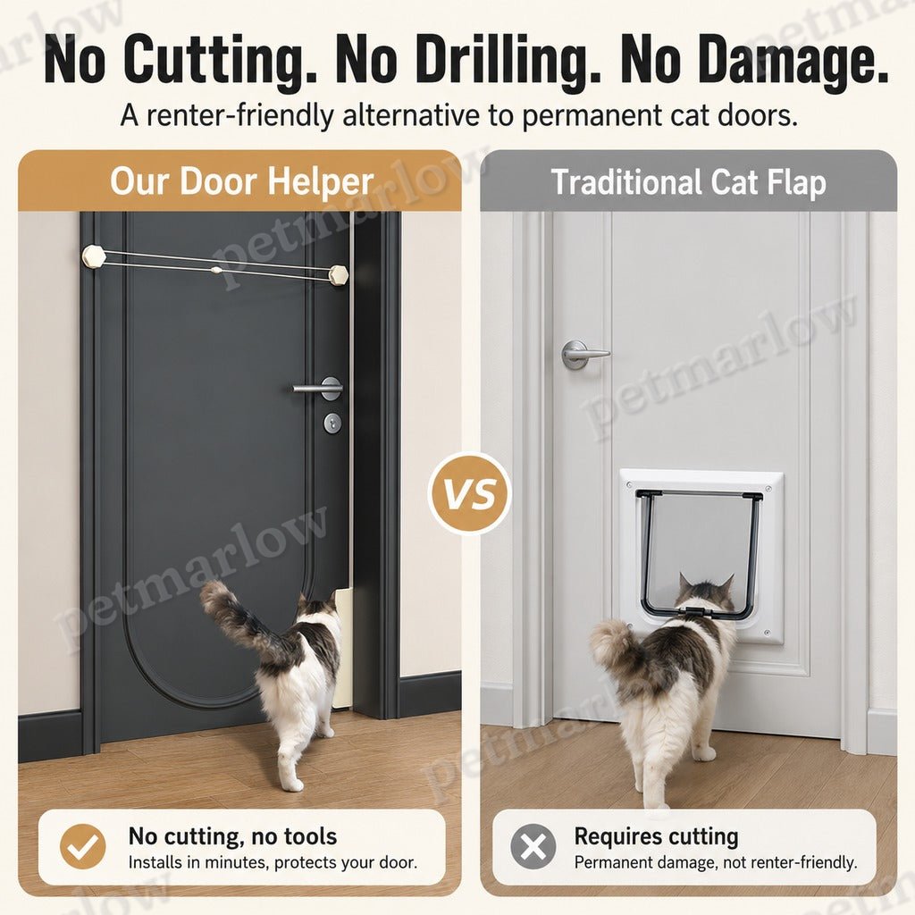 No-Drill Auto-Close Cat Door Helper – view 3