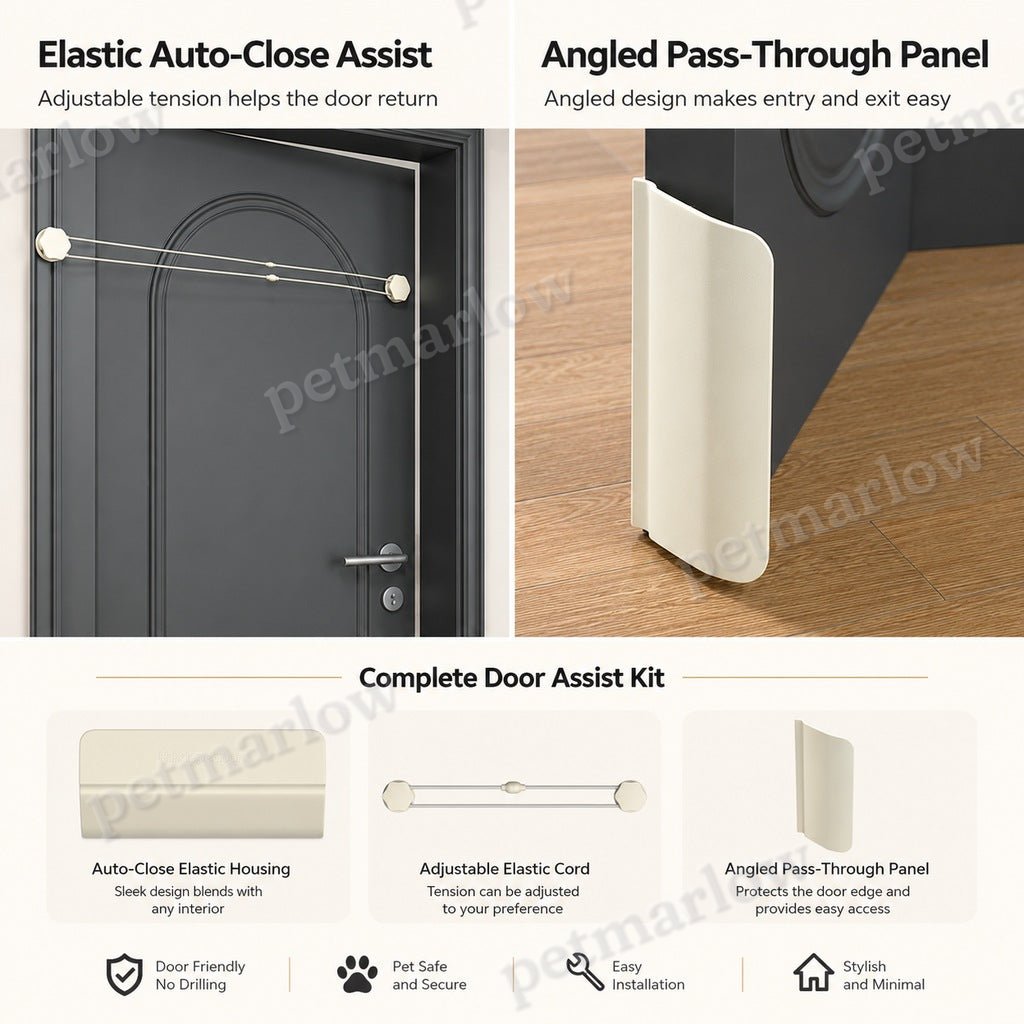 No-Drill Auto-Close Cat Door Helper – view 4