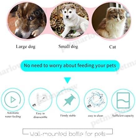 No-drip 350ml Dog Water Dispenser Adjustable and Detachable – view 6