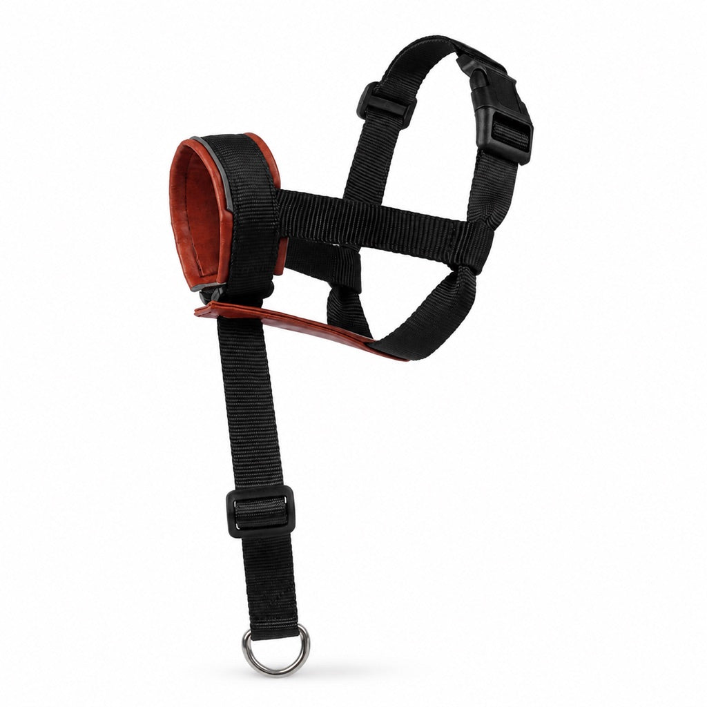 No-Pull Padded Adjustable Dog Head Halter – Brown / S
