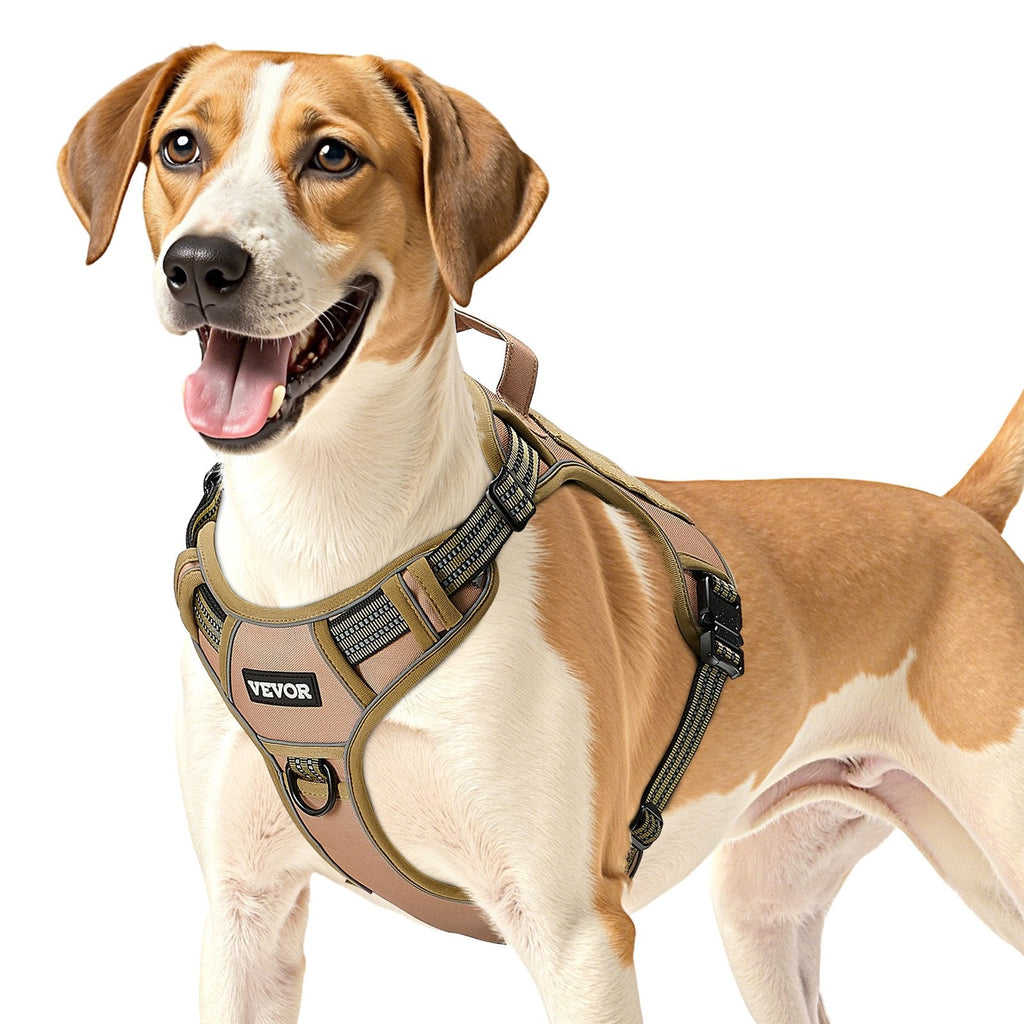 No Pull Tactical Dog Harness – Khaki