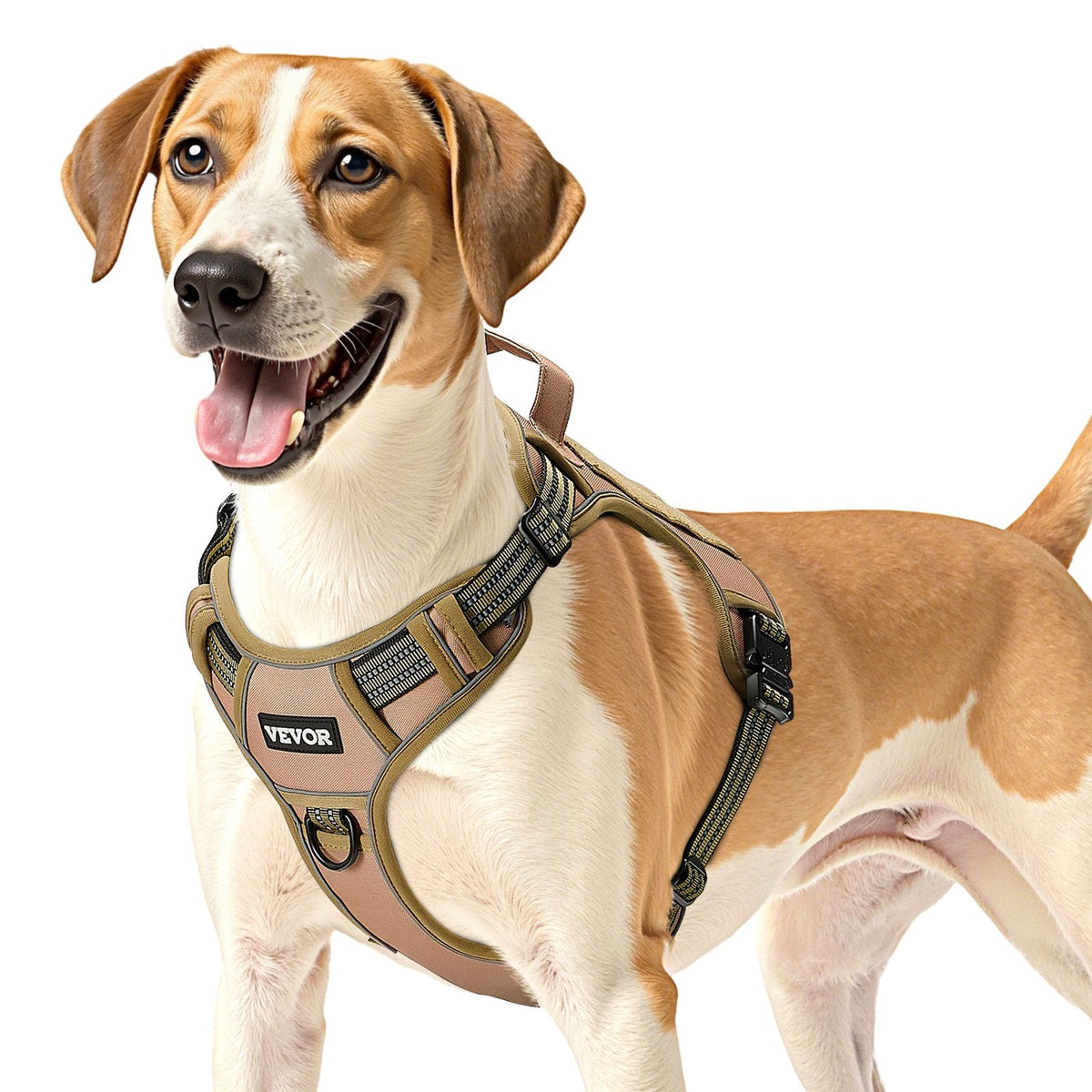 No Pull Tactical Dog Harness – Khaki