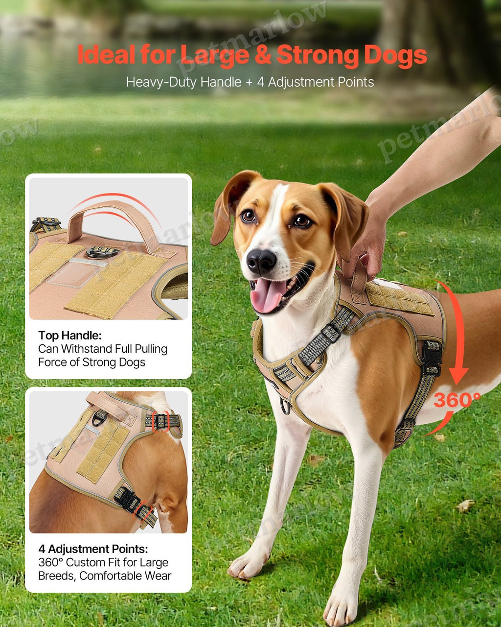 No Pull Tactical Dog Harness – view 5