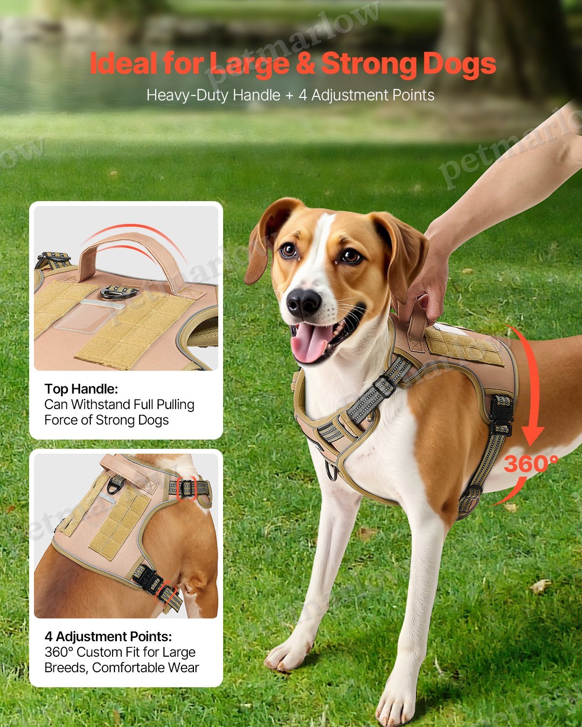 No Pull Tactical Dog Harness – view 5