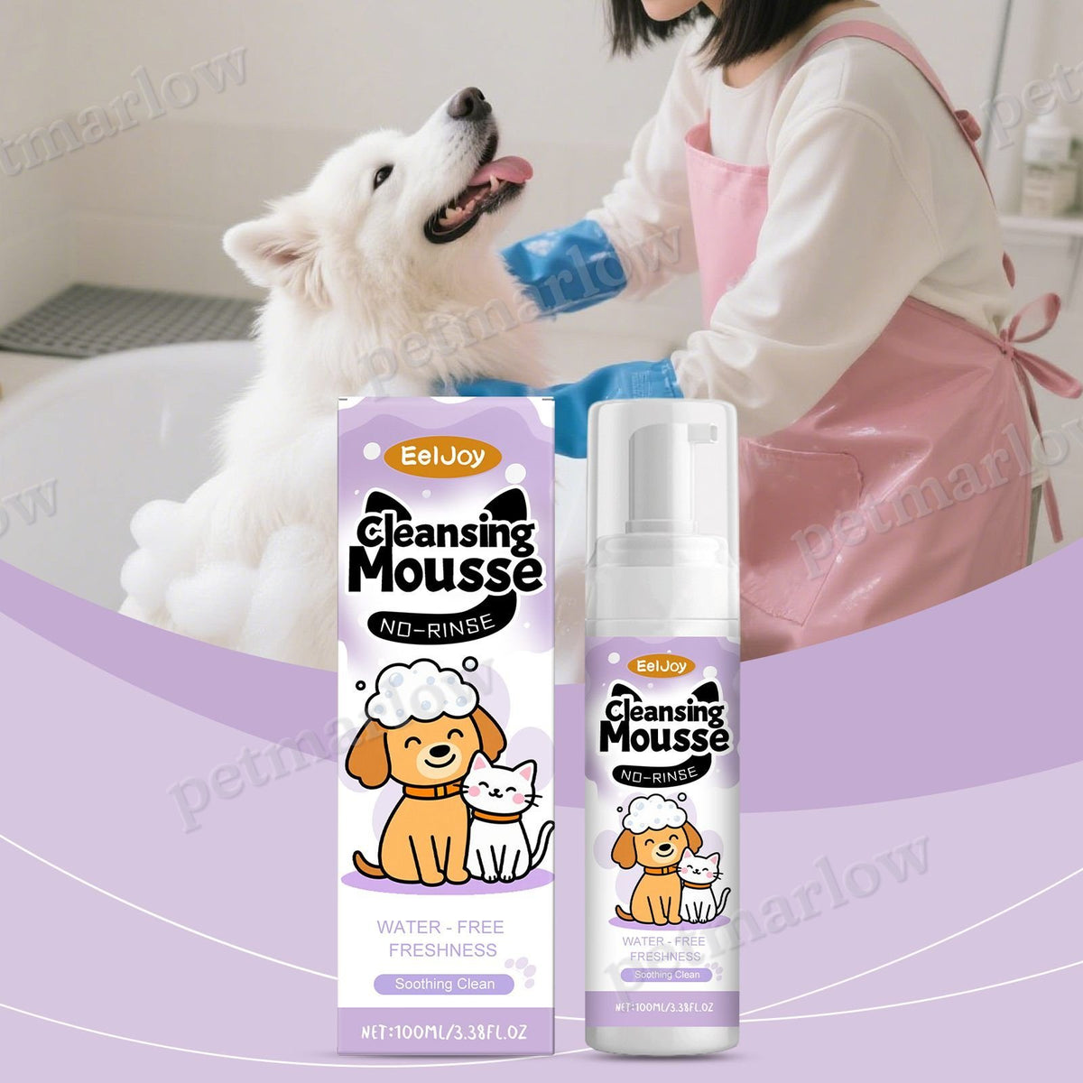 No-Rinse Pet Face Cleansing Mousse for Dogs and Cats – view 5