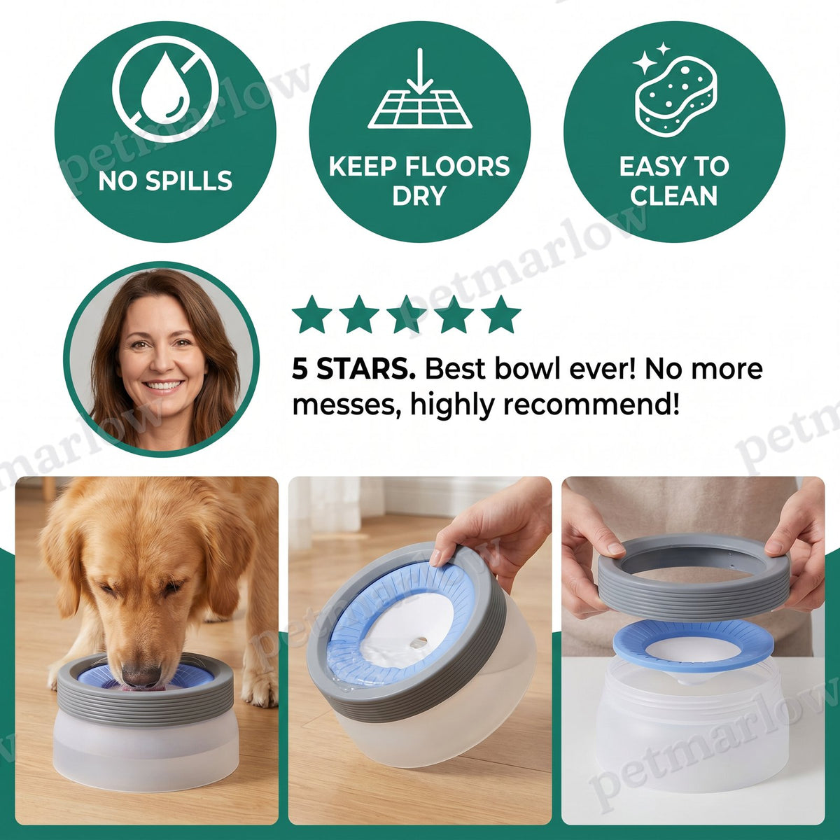 No-Spill Dog Water Bowl – view 6